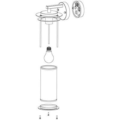 Eglo BuitenlampValdeo zwart - 96239
