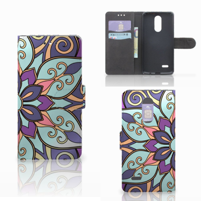LG K4 (2017) Hoesje Purple Flower