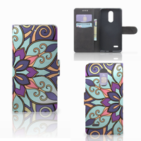LG K4 (2017) Hoesje Purple Flower - thumbnail
