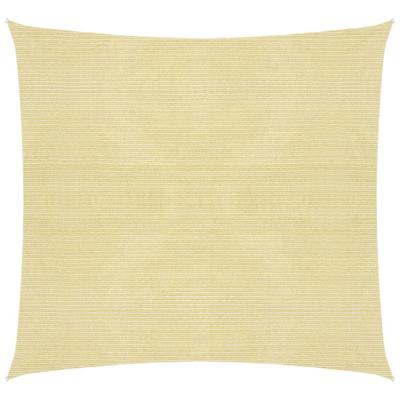 VidaXL Zonnezeil 160 g/m² 2,5x2,5 m hdpe beige