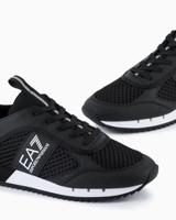Emporio Armani EA7 Black & White Sneakers Heren Zwart - Maat 43 1/3 - Kleur: Zwart | Soccerfanshop - thumbnail