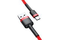 USB-C kabel Baseus Cafule 2A 2m (rood) - thumbnail