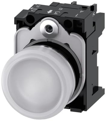 Siemens 3SU1152-6AA60-1AA0 Signaallamp Hoogglans Wit 24 V/AC, 24 V/DC 1 stuk(s) Siemens 3SU1152-6AA60-1AA0 Signaallamp Hoogglans Wit 24 V/AC, 24 V/DC 1 stuk(s)