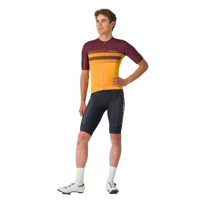 Castelli Simbolo jersey fietsshirt korte mouw oranje/rood heren XXL