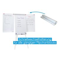Franken Flipchart X-tra! Line® Standard Plus (b x h) 68 cm x 105 cm Lichtgrijs Incl. opbergbakje, Incl. papierhouder, Afwisbaar, In hoogte verstelbaar, - thumbnail