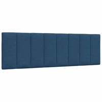 Bedframe zonder matras "Hanko" stof blauw 160x200 cm - thumbnail