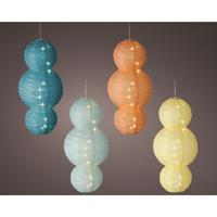 Solar Lampion Bubble 28x58cm Assorti 1st - thumbnail