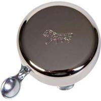 Widek bel gouden leeuw met stalen klepel chroom - thumbnail