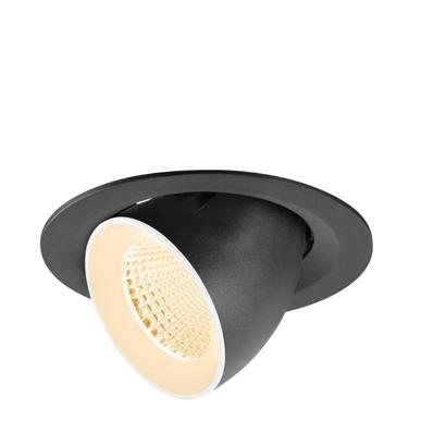SLV InbouwspotNuminos Gimble M zwart/wit 2700K - 40gr - 1009545