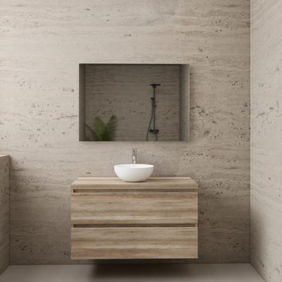 ACTIE BWS Badmeubel | Paris | Canyon Oak | 100 cm | met topplaat ACTIE BWS Badmeubel | Paris | Canyon Oak | 100 cm | met topplaat