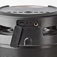 Nedis SPBB350BK Draagbare & party speaker Draadloze stereoluidspreker Zwart, Zilver 70 W - thumbnail