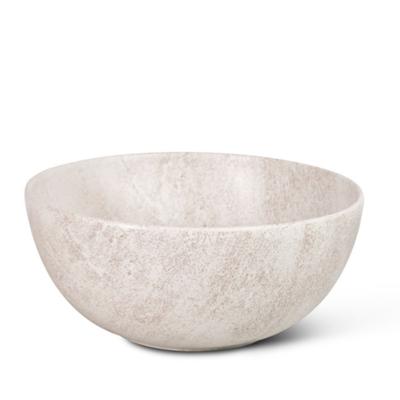 Waskom Globo T-Edge Rond 37x16 cm Zonder Overloop Striato Beige Globo