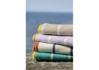 David Fussenegger David Fussenegger LUCA flannel cotton plaid - stripes 200x140 cm offwhite - thumbnail