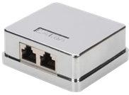 Digitus DN-93713 Netwerkdoos Opbouw (op muur) CAT 6A 2 poorten