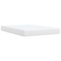 Boxspring met matras kunstleer wit 140x190 cm - thumbnail