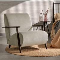 Kave Home Fauteuil 'Meghan' Rib, kleur Beige - thumbnail