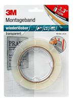 3M PX5011 8899195 Dubbelzijdige tape Transparant (l x b) 5 m x 19 mm 1 stuk(s) - thumbnail