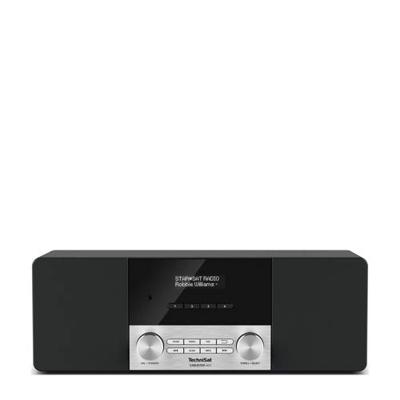 TechniSat CABLESTAR 400, Digitale Radio, via kabel (DVB-C radio, AUXin, IEC in, hoofdtelefoonaansluiting, klok, wekker, stereoluidsprekers 20 Watt), Zwart
