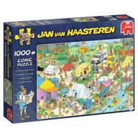 Jumbo legpuzzel Jan van Haasteren Kamperen in het Bos 1000 st. - thumbnail