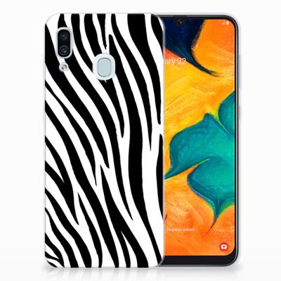 Samsung Galaxy A30 | TPU Hoesje | Zebra