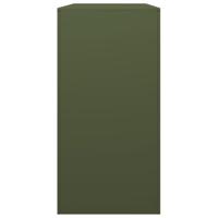 Haardhoutrek 100x40x80 cm staal groen - thumbnail