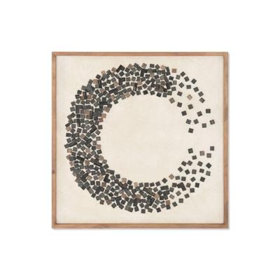 Schilderij Home ESPRIT Pijnboom Gerecycleerd Hout 82,5 X 4 X 82,5 CM