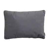 Sierkussen 60x40 piping Panama grijs - thumbnail
