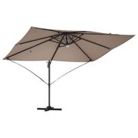 VidaXL Parasol taupe 351 x 250 x 253 cm polyester en aluminium - thumbnail