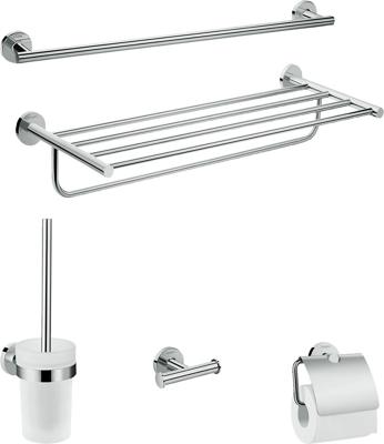 Hansgrohe Logis Universal badaccessoireset 5 in 1, chroom Hansgrohe Logis Universal badaccessoireset 5 in 1, chroom