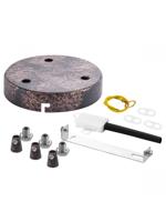 Light depot - plafondkap metaal 3 lichts - roest - Outlet - thumbnail