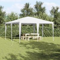 Partytent Wit 400 x 400 x 266 cm Polyethyleen en Staal - thumbnail