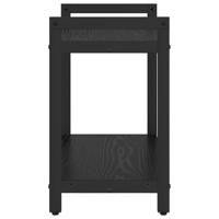 Boekenkast Zwart eiken 60 x 30 x 48.5 cm Bewerkt hout - thumbnail