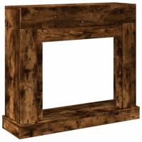 Haardombouw 100x30x87,5 cm bewerkt hout gerookt eikenkleurig - thumbnail