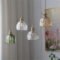 Japanse Retro Glazen Bloem Hanglamp - thumbnail