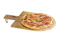 Excellent Houseware 3-delige pizzasnijset 43x30 cm bamboe - thumbnail