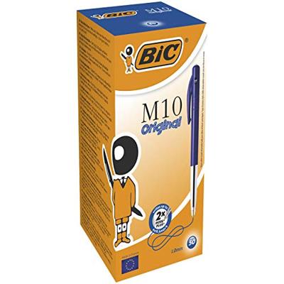 50x Bic M10 balpen blauw medium - thumbnail