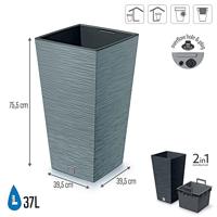 Prosperplast Bloempot Furu Square (Beton, 395x395x755) - thumbnail