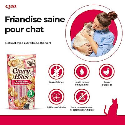 INABA CHURU BITES CAT CHICKEN RECIPE WRAPS TUNA WITH SALMON RECIPE 3X10 GR INABA CHURU BITES CAT CHICKEN RECIPE WRAPS TUNA WITH SALMON RECIPE 3X10 GR