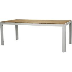 Nohr Tuintafel 'Catheryne' Acaciahout, 200 x 100cm, kleur Wit