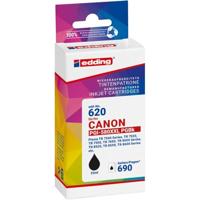 Edding Inktcartridge vervangt Canon PGI-580BK XXL Compatibel Zwart EDD-620 18-620 - thumbnail