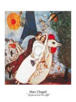 Kunstdruk Marc Chagall - Les fiances 60x80cm - thumbnail