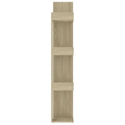 Boekenkast 86x25,5x140 cm bewerkt hout sonoma eikenkleurig