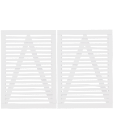 Witte Houten Dubbele Tuinpoort Tokyo 200 x 140 CM