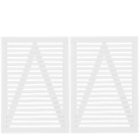 Witte Houten Dubbele Tuinpoort Tokyo 200 x 140 CM - thumbnail
