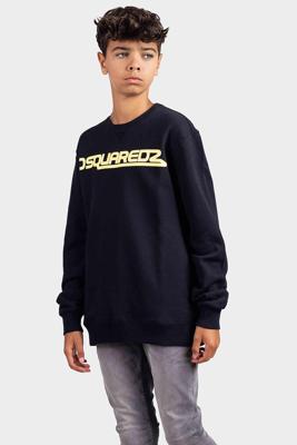 Dsquared2 Relax Felpa Sweater Kids Zwart - Maat 128 - Kleur: Zwart | Soccerfanshop