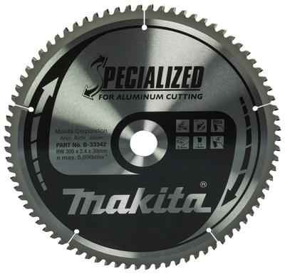 Makita Cirkelzaagblad voor Aluminium | Specialized: Aluminium | Ø 305mm Asgat 30mm 80T - B-33342 - thumbnail
