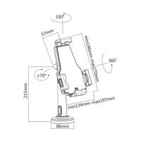 Tablethouder Aisens MS1P02-111 Zwart Diefstalpreventie - thumbnail