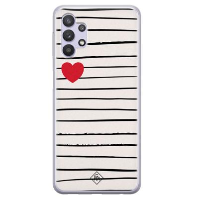 Samsung Galaxy A32 5G siliconen hoesje - Heart queen Samsung Galaxy A32 5G siliconen hoesje - Heart queen