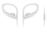 Panasonic RP-HS35ME-W Sport Koptelefoon - Headset voor Mobiele Telefoon, verwisselbare Paspoorten (S/M/L), IPX2 Bescherming, Clip, Wit - thumbnail