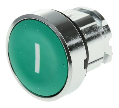 Schneider Electric ZB4BA331 Harmony ZB4BA331 Druktoets Bedieningsknop vlak 1 knop Groen Druk-ontgrendeling 1 stuk(s)